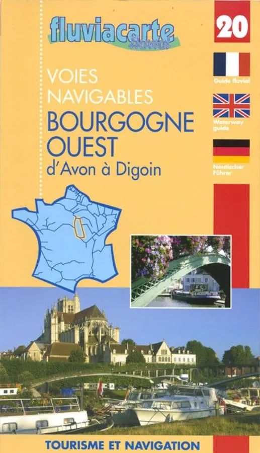 carte fluviacarte 20 - voies navigables d'Avon à Digoin — recto