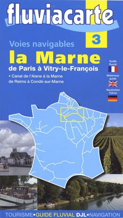carte fluviacarte 3 - La Marne de Paris à Vitry-le-François — recto
