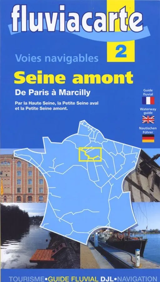 carte fluviacarte 2 - La seine Amont de Paris à Marcilly — recto