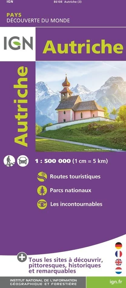 Carte IGN 86108 - Autriche — recto