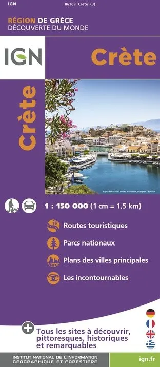 Carte IGN 86209 - Crète — recto