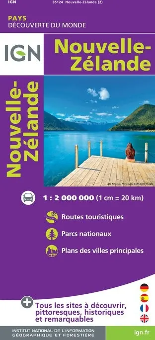 Carte IGN 85124 - Nouvelle Zelande — recto