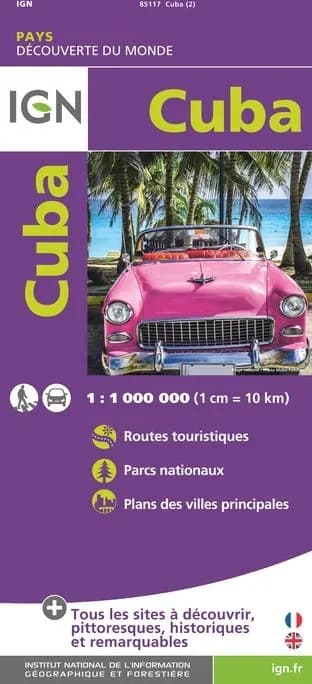 Carte IGN 85117 - Cuba — recto