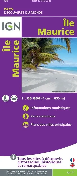 Carte IGN 85001 - Ile Maurice — recto