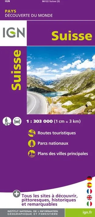 Carte IGN 86122 - Suisse — recto