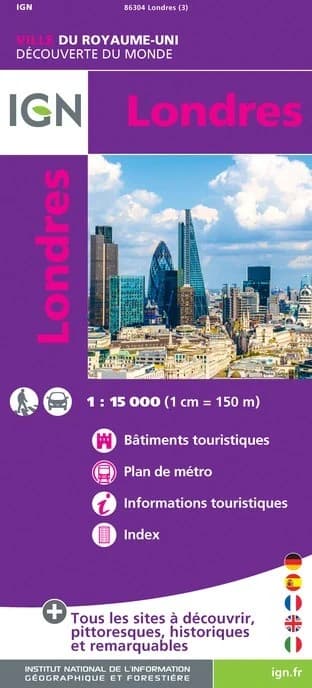 Carte IGN 86304 - Londres — recto