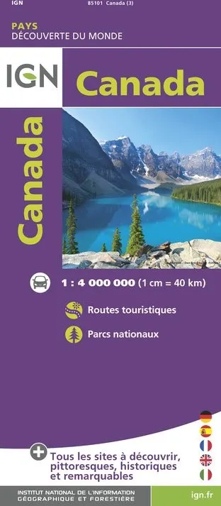 Carte IGN 85101 - Canada — recto