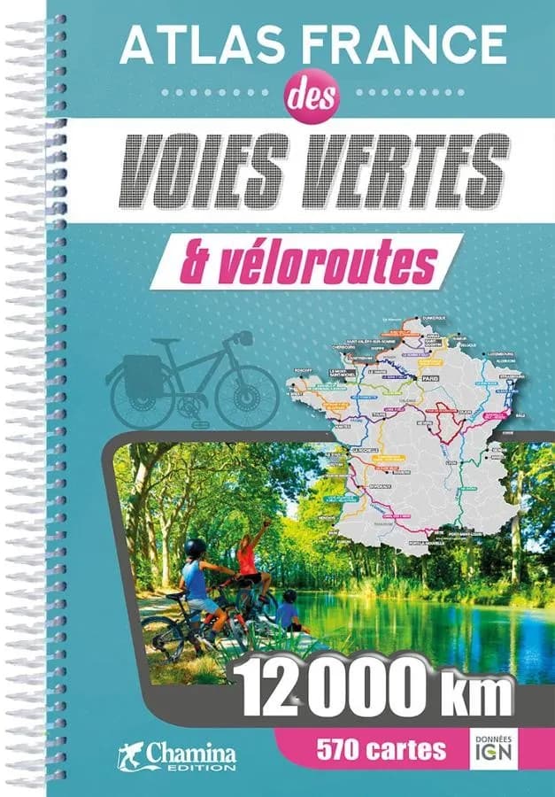 Atlas 2022 - Voies vertes et véloroutes France 12000 km | Chamina — recto