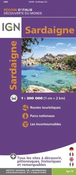 Carte IGN 86206 - Sardaigne — recto