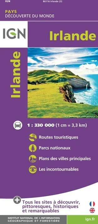 Carte IGN 86116 - Irlande — recto