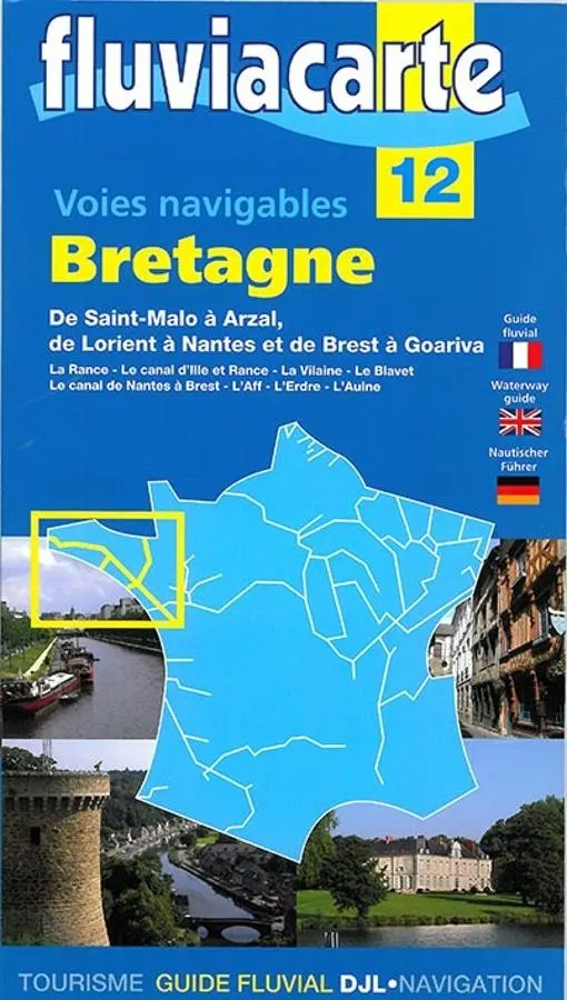 carte fluviacarte 12 - Voies navigables de Bretagne — recto
