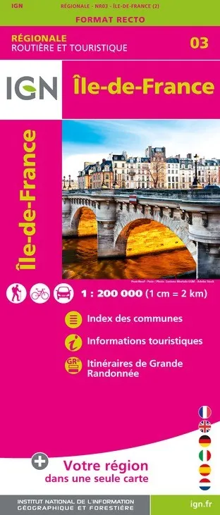 Carte IGN NR03 - Nr03 Íle De France — recto