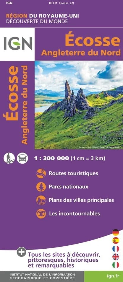 Carte IGN 86131 - Ecosse - Angleterre Du Nord — recto