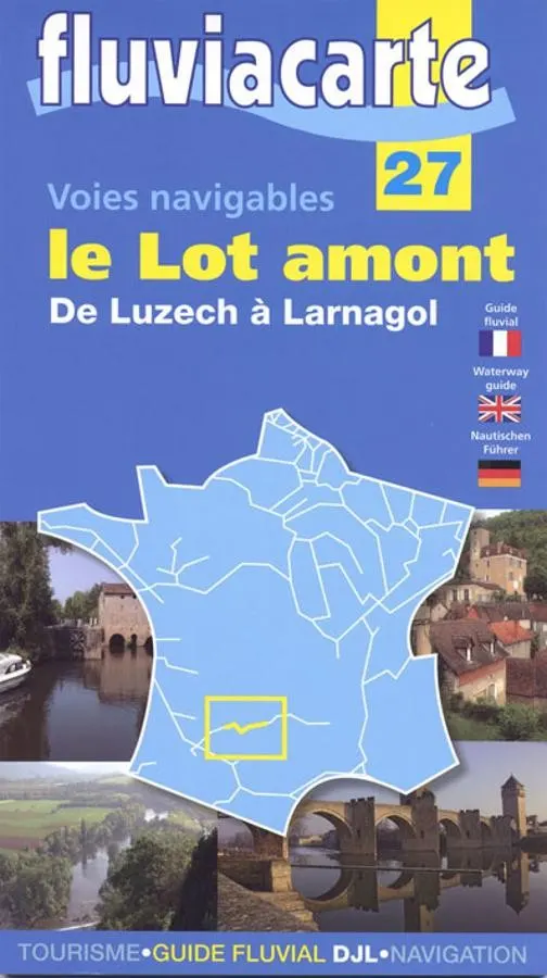 carte fluviacarte 27 - Le Lot amont de Luzech à Larnagol — recto