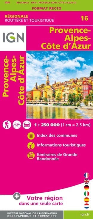 Carte IGN NR16 - Nr16 Provence-Alpes-Côte D'Azur — recto
