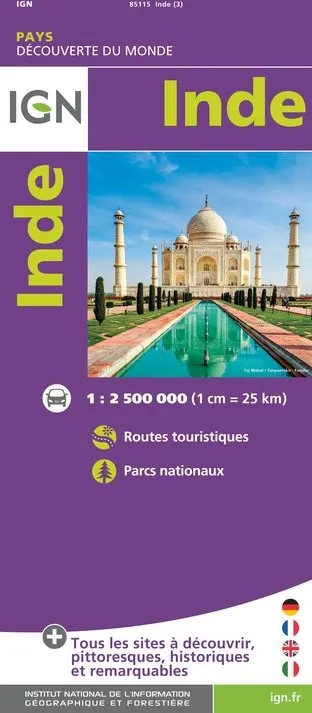 Carte IGN 85115 - Inde — recto