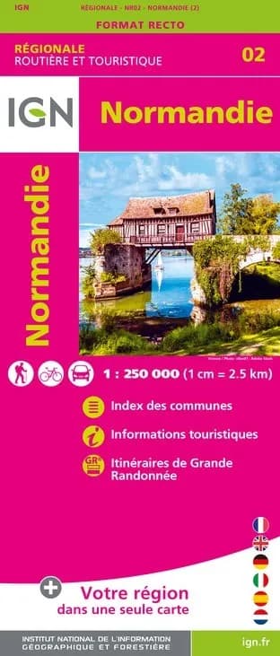 Carte IGN NR02 - Nr02 Normandie — recto