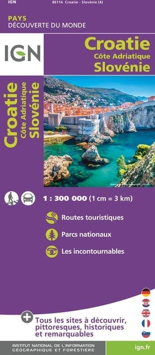 Carte IGN 86114 - Croatie Slovénie — recto