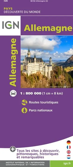 Carte IGN 86102 - Allemagne — recto