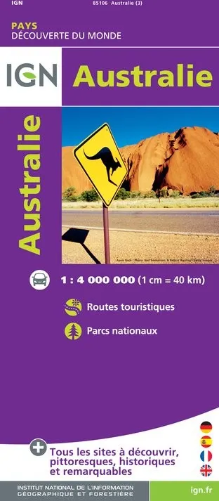 Carte IGN 85106 - Australie — recto