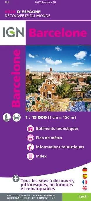 Carte IGN 86305 - Barcelone — recto