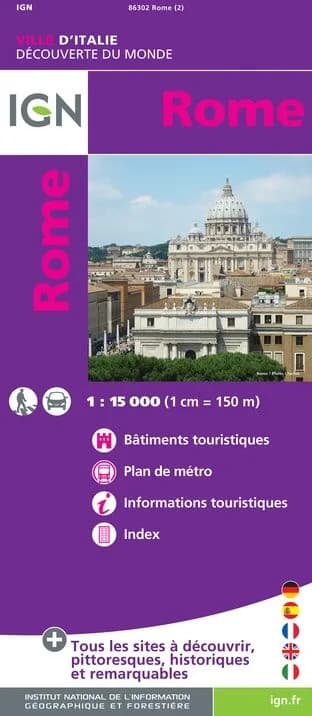 Carte IGN 86302 - Rome — recto