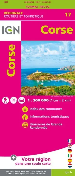 Carte IGN NR17 - Nr17 Corse — recto