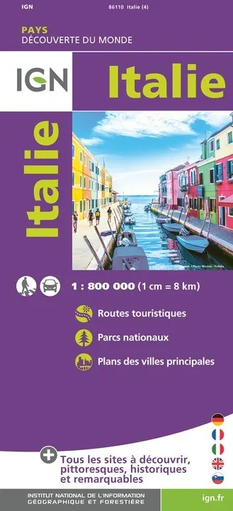 Carte IGN 86110 - Italie — recto
