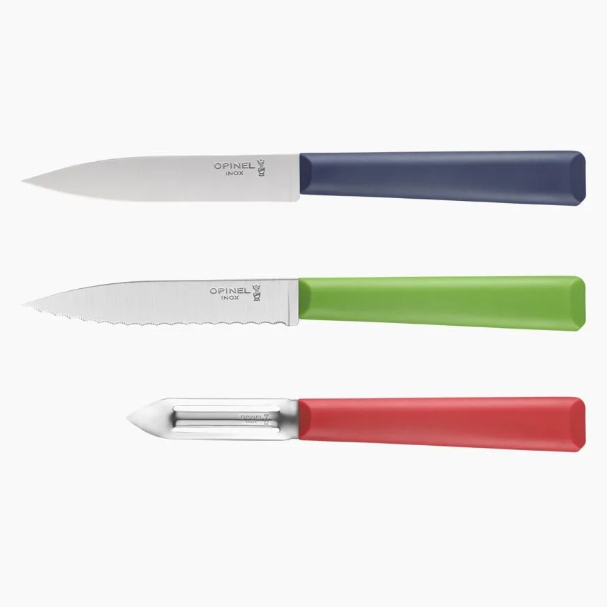 Opinel cuisine - Coffret 3 couteaux manche polymère — vue 1