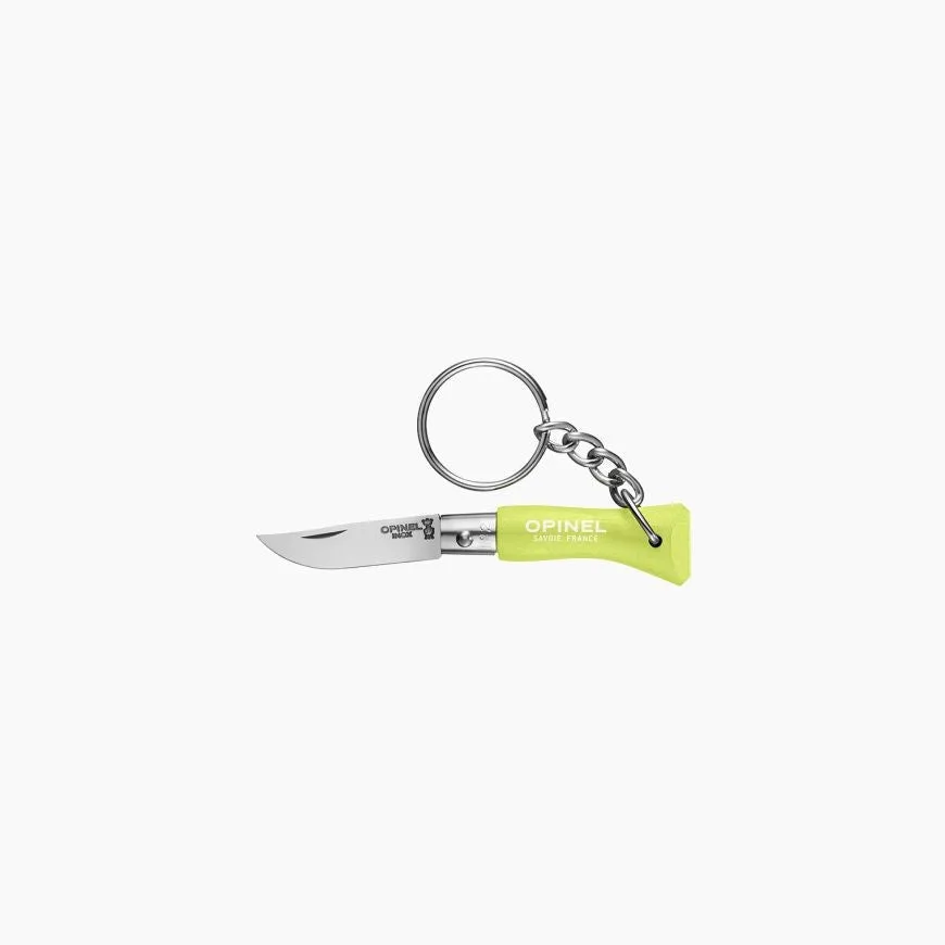 Porte-clés Opinel n°2 - Vert Anis - Lame en inox et anneau clés — vue 1