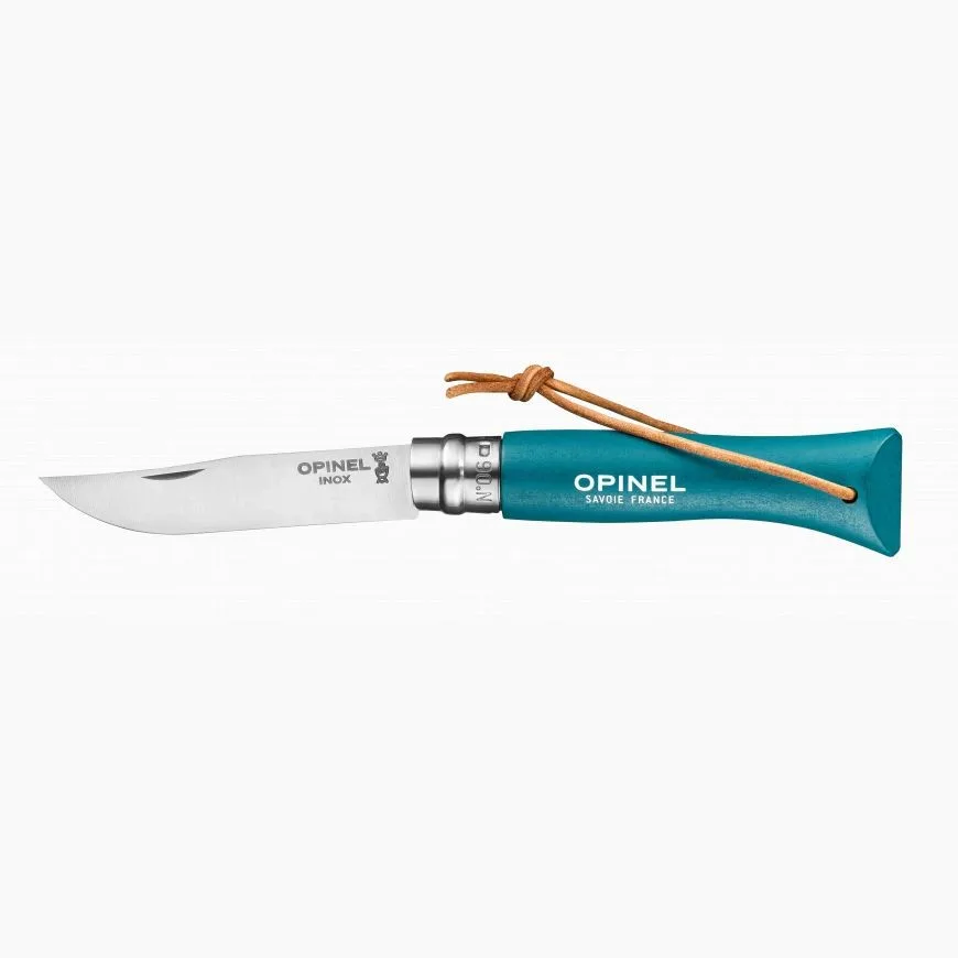 Opinel - Couteau pliant baroudeur n°6 - Bleu turquoise — vue 1