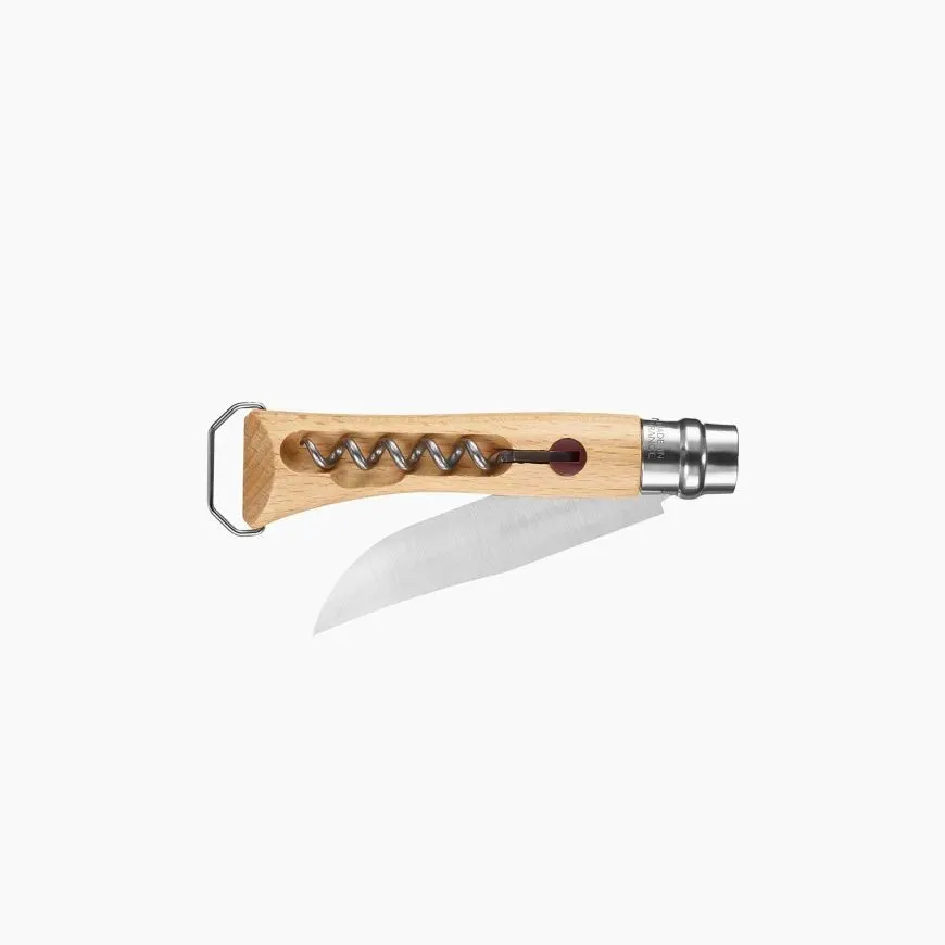 Opinel 10 avec tire-bouchon et decapsuleur — vue 1