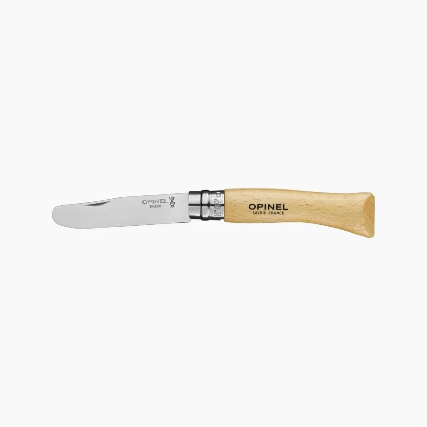 Opinel Junior n°7 bout rond manche hêtre — vue 1