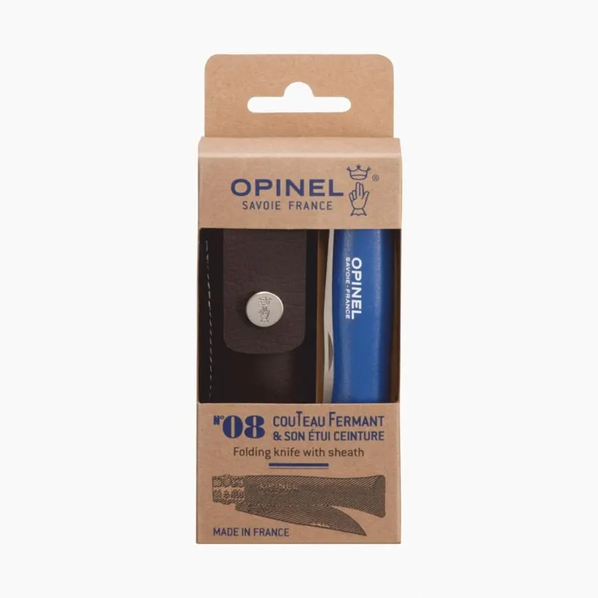 Coffret cadeau Opinel - Couteau baroudeur n°8 + étui Alpine — vue 1
