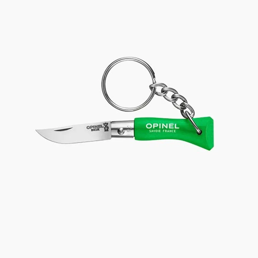 Porte-clés Opinel n°2 - Lame en inox et anneau clés - Vert — vue 1