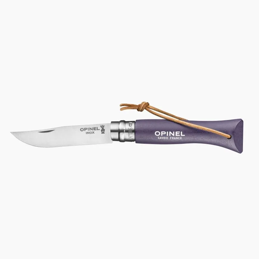Opinel baroudeur n°6 - Couteau pliant pour la randonnée - Violet gris — vue 1