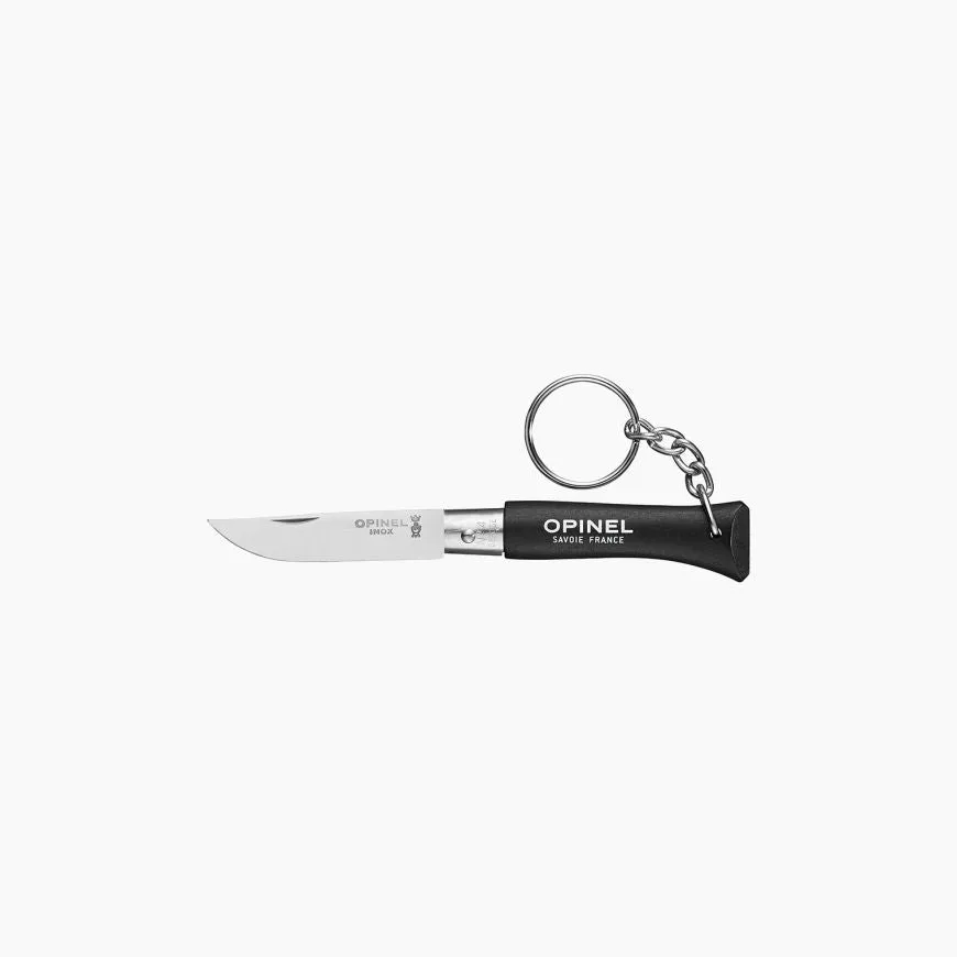 Porte-clés Opinel n°4 avec manche noir brun — vue 1