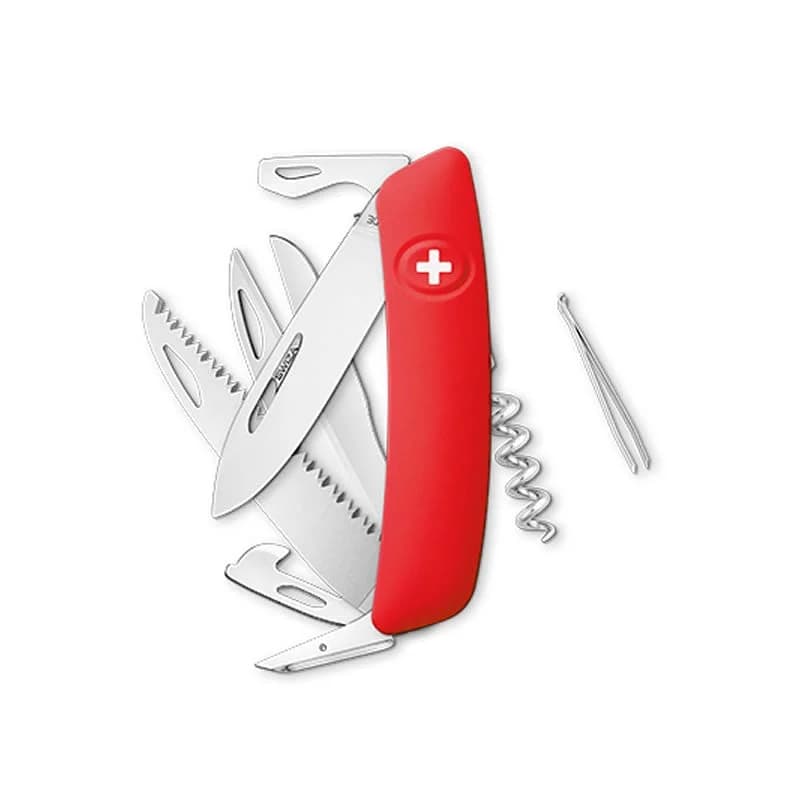 Swiza couteau suisse avec 13 fonctions - D09 Rouge — vue 1