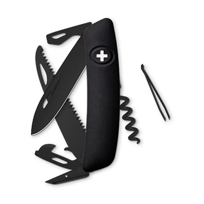 Swiza couteau suisse 12 fonctions D05 - ALLBLACK - noir — vue 1
