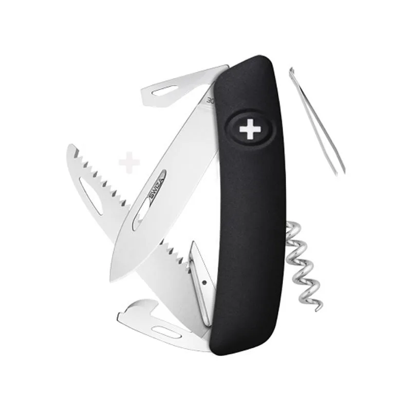 Swiza couteau suisse avec 12 fonctions - D05 Noir — vue 1