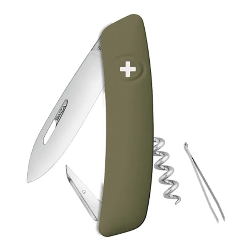 Swiza couteau suisse 6 fonctions D01 - olive — vue 1