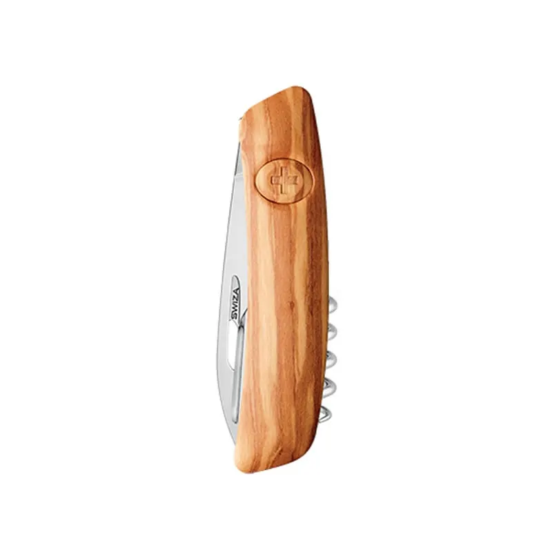Swiza couteau suisse avec 11 fonctions - D03 Bois Olivier — vue 1
