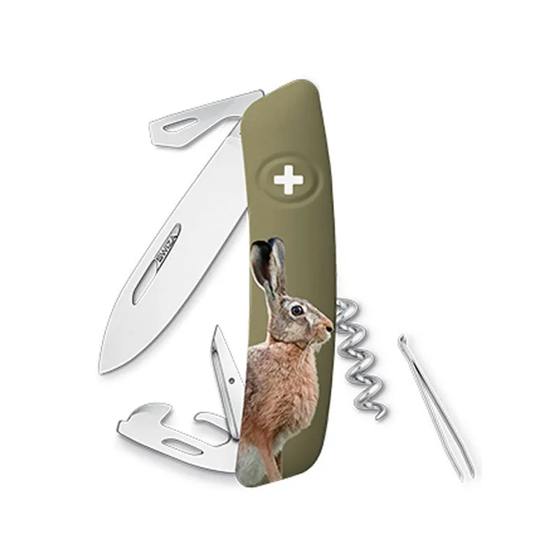 Swiza couteau suisse 11 fonctions D03 - Edition limitée lièvre — vue 1