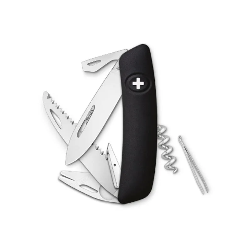 Swiza couteau suisse avec 11 fonctions - TT05 Tick Tool Noir — vue 1