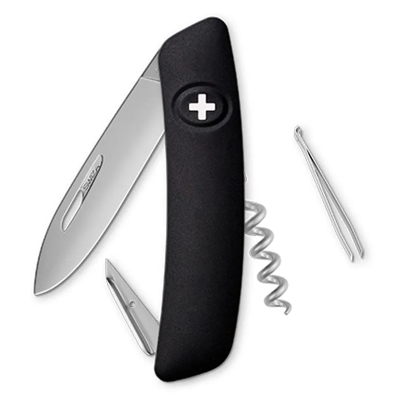Swiza couteau suisse 6 fonctions D01 - Noir matte — vue 1