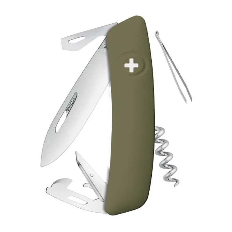 Swiza couteau suisse 11 fonctions D03 - olive — vue 1