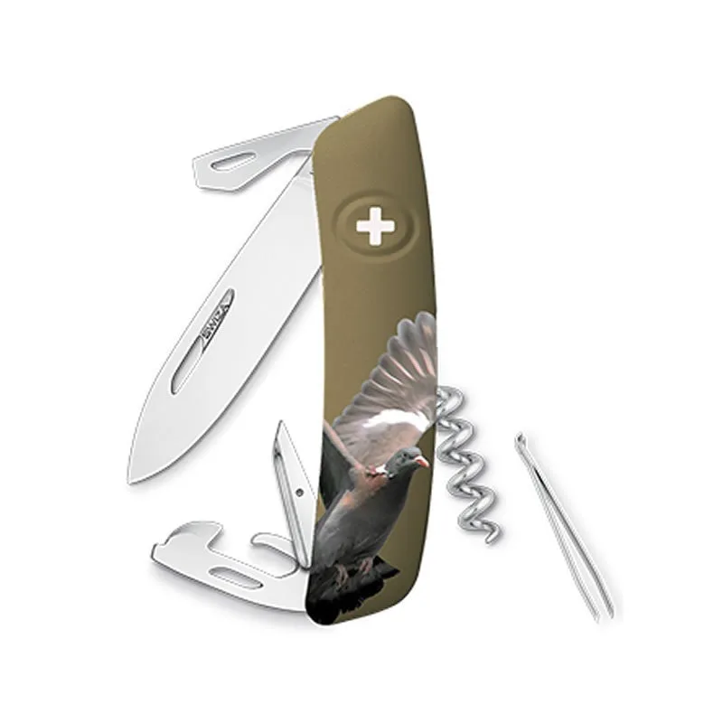 Swiza couteau suisse 11 fonctions D03 - Edition limiée palombe — vue 1