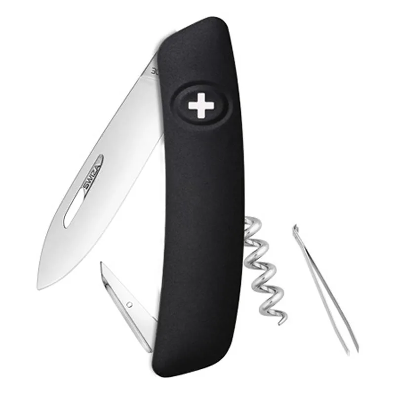 Swiza couteau suisse 6 fonctions D01 - manche noir — vue 1