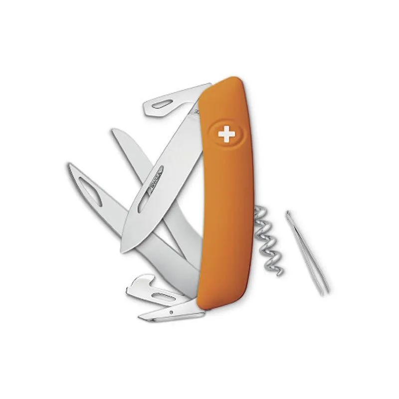 Swiza couteau suisse 12 fonctions D07 Scissors - orange — vue 1