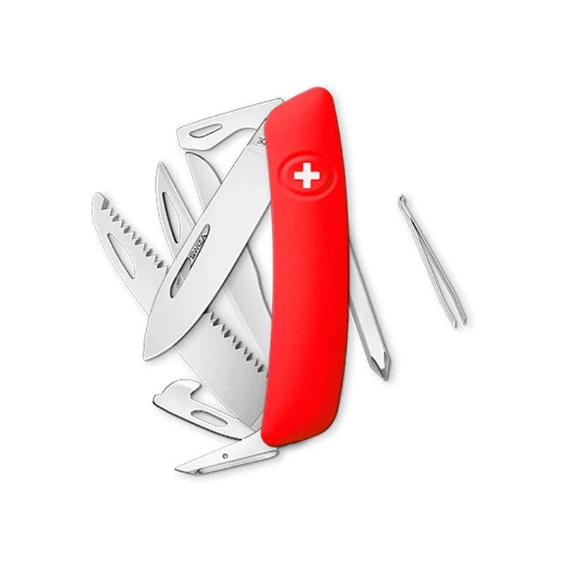 Swiza couteau suisse 13 fonctions D010 - Rouge — vue 1